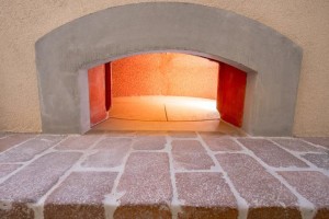 home builder in El Paso, high quality homes with a brick oven fireplace