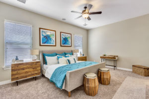 View of a bedroom that is an example of luxury homes by Cullers Homes