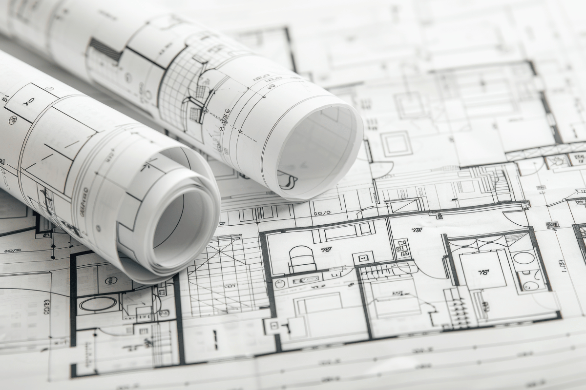 Sketches of a floor plan
