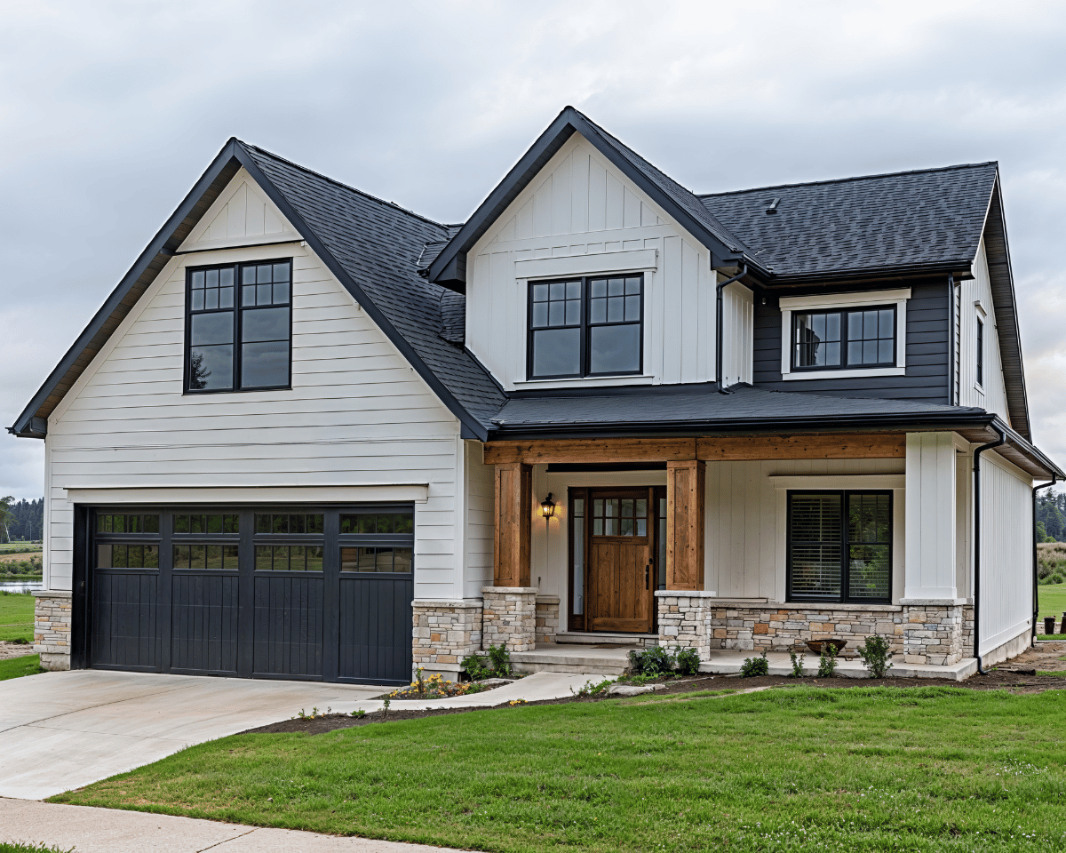 A modern farmhouse-style home in El Paso